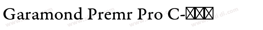 Garamond Premr Pro C字体转换